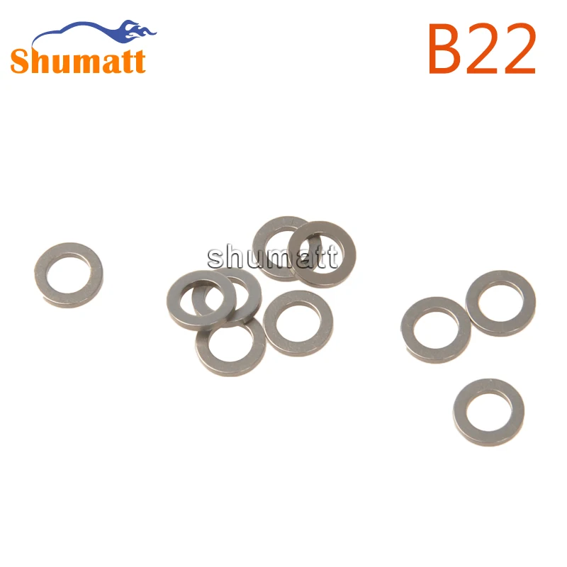 Common Rail Injector Adjusting Shims Washer Gasket for Injectors B22 100pcs Accuracy 0.02mm Size 1.00-1.18mm