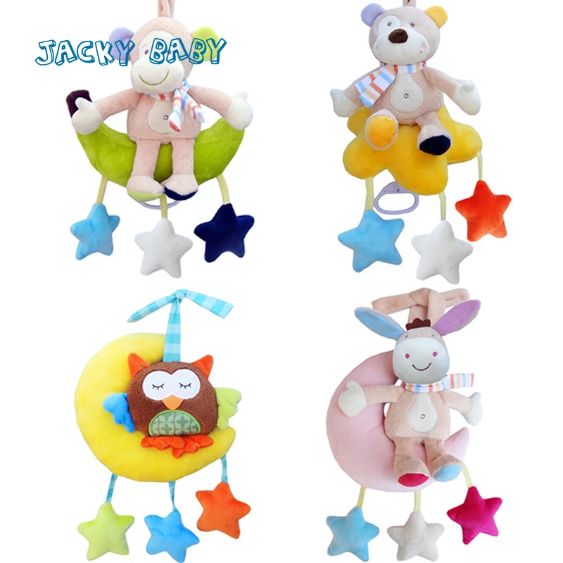 Giocattoli musicali per bambini 0-12 mesi peluche cartone animato passeggino appeso giocattolo Bebek Oyuncak Brinquedos Para Bebe