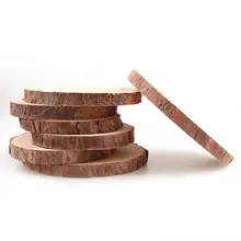 Pine Wood Circles Unfinished DIY Crafts 3-12cm OEMOO #3