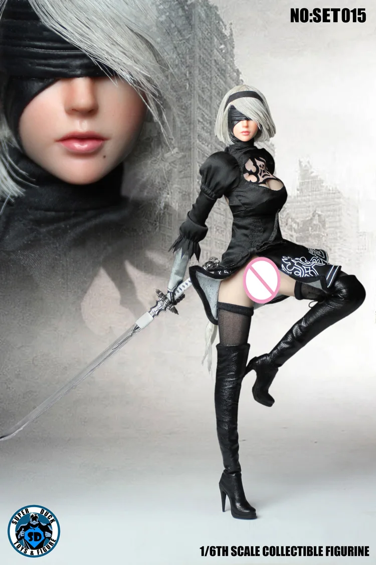 1/6 scale Collectible action figure doll NieR Automata Female warrior YoRHa No. 2 Type B with PHICEN Seamless body,NO BOX