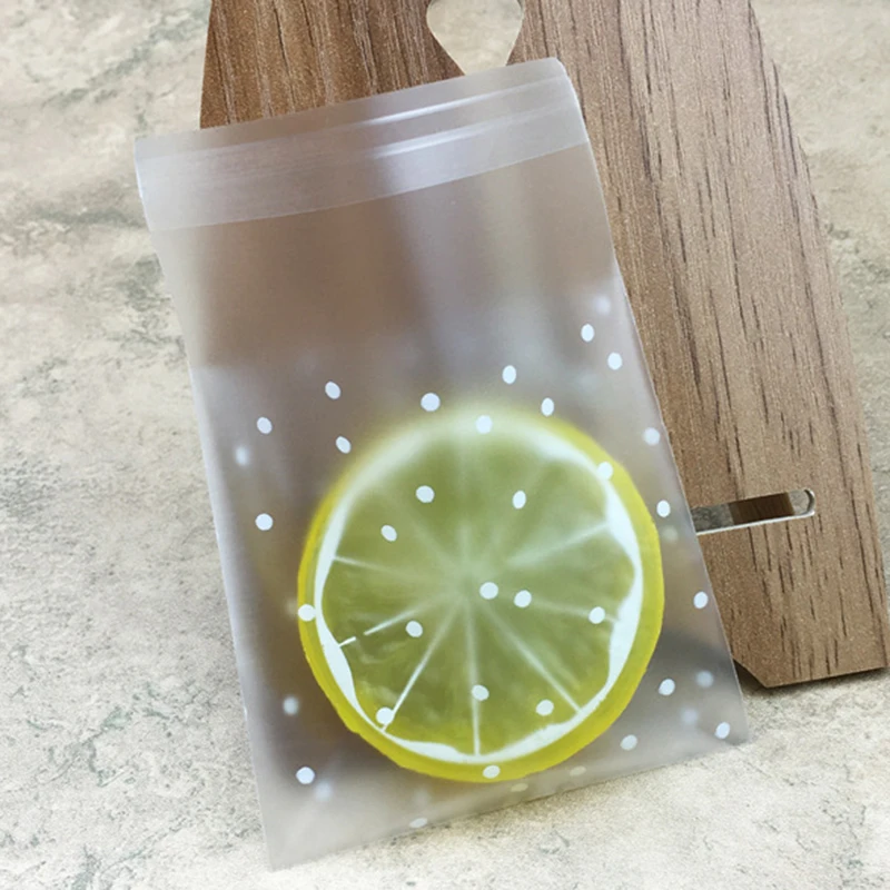 100pcs/lot Gift Bags Translucent Dots Plastic Bags Cookie Cupcake Wrapper Self-adhesive Packaging Bags Birthday Christmas Party