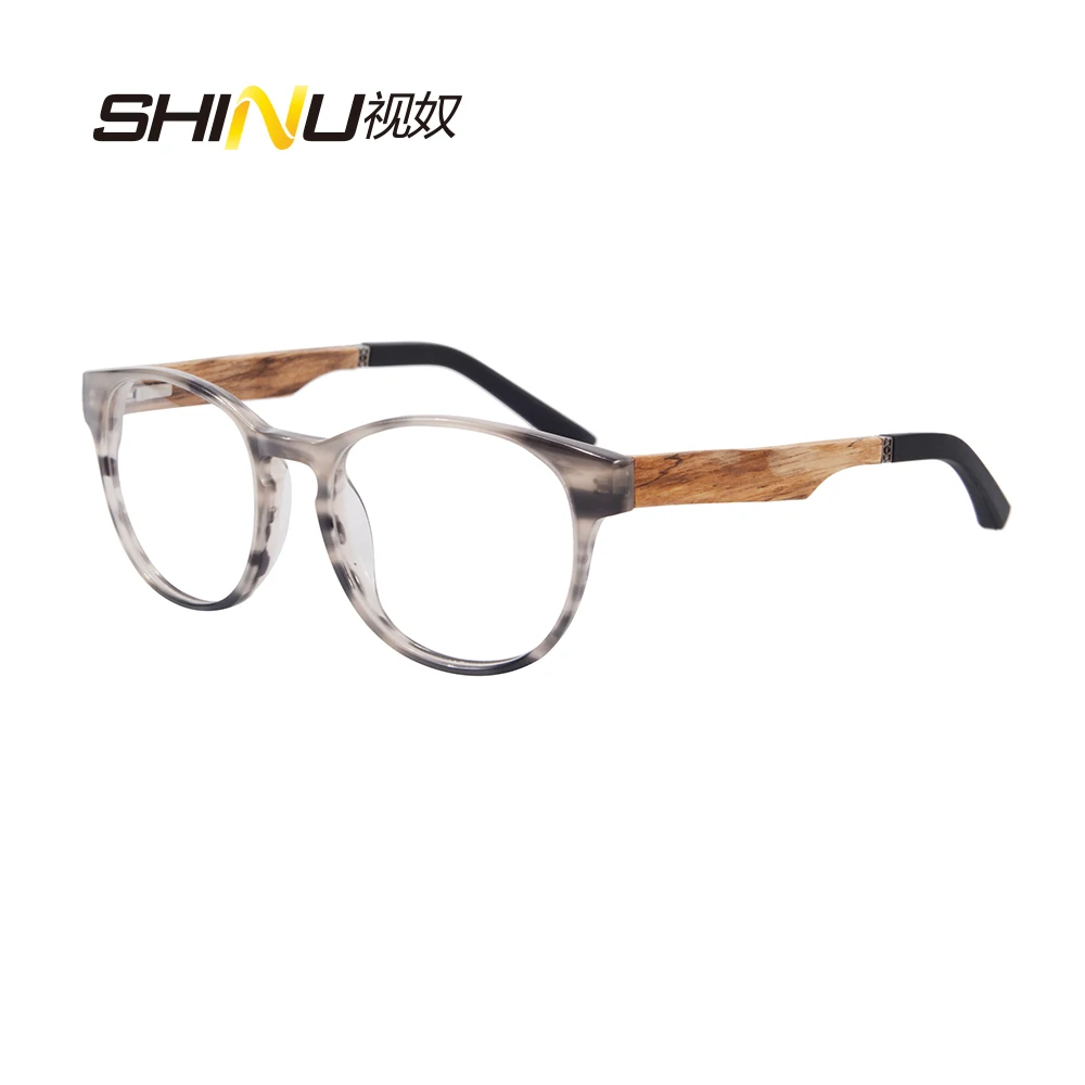 Popular Wooden Optical Myopia Eyeglasses Polarized Prescription Sunglasses Women Nearsighted Eyewear Diopter -1.0 to -4.0 custom