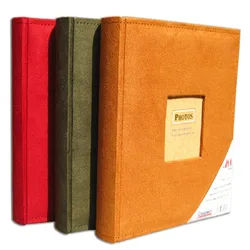 6 inch 200-sheet pocket velvet album bag home wedding memory creative family album can hold 4R 4D 6 inch photo baby album