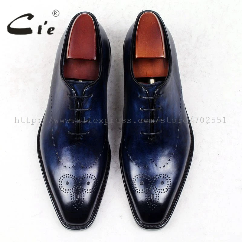 cie square toe whole cut full brogues medallion handmade men shoe bespoke leather shoe genuine calf leather men\'s dress OX448