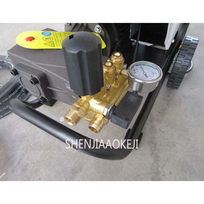 High-flow commercial car washing machine Automatic hand-push shut down Pressure washer brush truck pump Single phase 220V