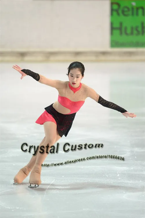 

Ice Figure Skating Dress For Kids Fashion New Brand Competition Figure Skating Dresses Crystal Custom DR3635