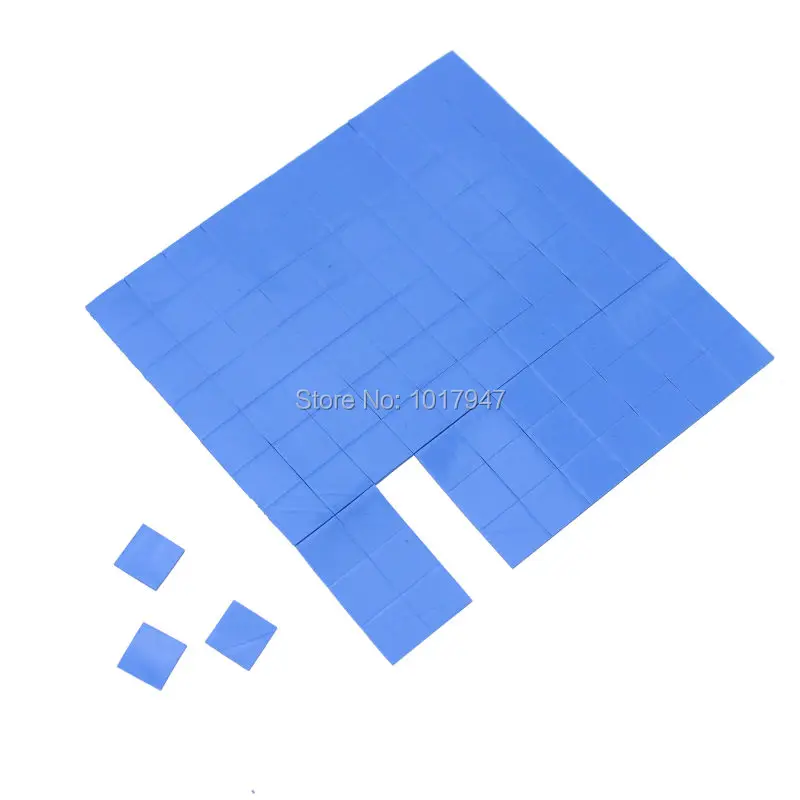 

2000pcs lot wholesale Blue 10x10x1mm 1mm SMD DIP IC Silicone Compounds Conductive Thermal Pad