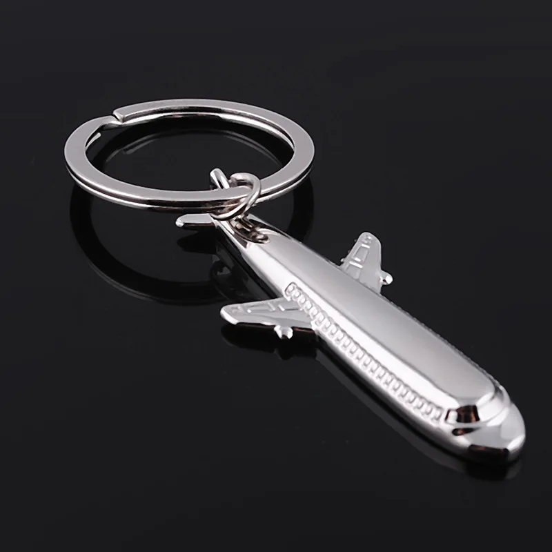 New Fashion Key chain boeing aircraft plane shaped metal keyChain Car key Ring Jewelry For Man Women key Holder Gift #17146