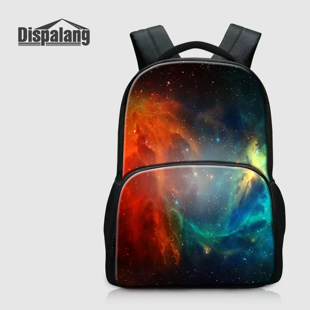 Dispalang Galaxy Stars Pattern Children Backpack In Primary School Bookbags Universe Space Men Casual Daypacks Canvas Schoolbags