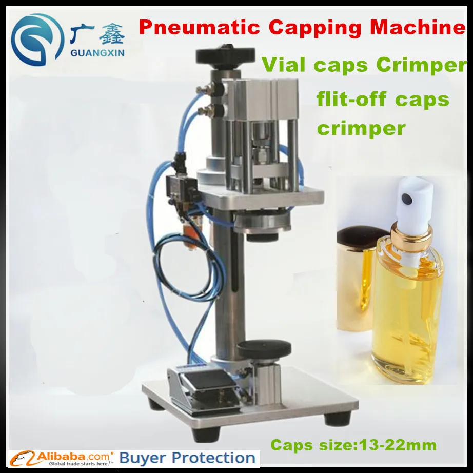 

Perfume bottle capping machine oral liquid capping machine aluminum cap crimper capping machine pneumatic capper