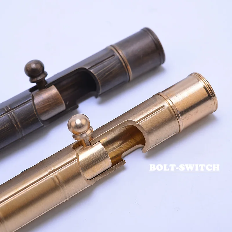 Creative Brass Tactical Pen Self Defense Tool Emergency Glass Breaker For Outdoor Camp EDC Tool Business Collectible Pen Gift