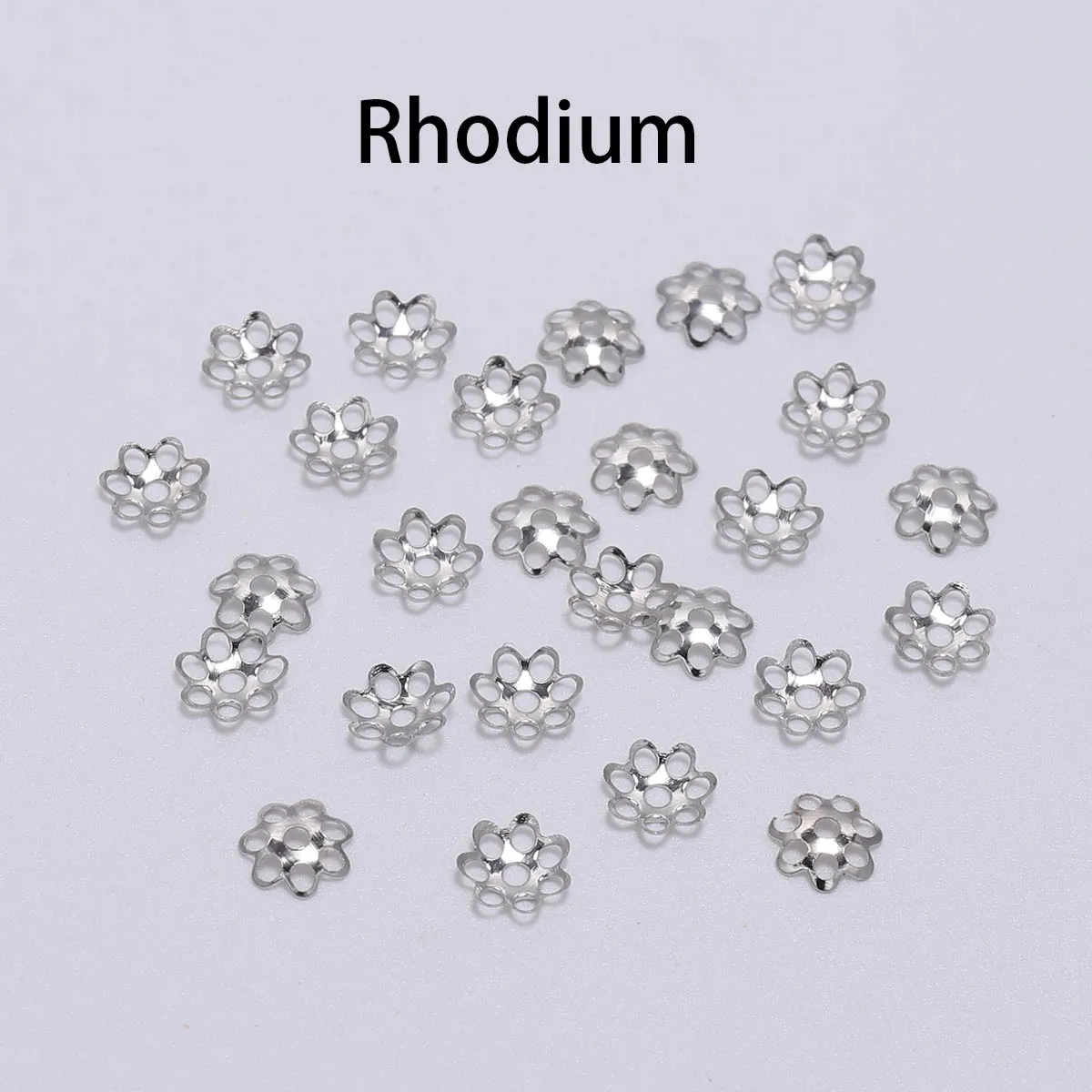 600pcs/Lot 6mm Hollow Flower Metal Filigree Loose Spacer Bead Caps Cone End Filigree For Diy Jewelry Finding Making Wholesale