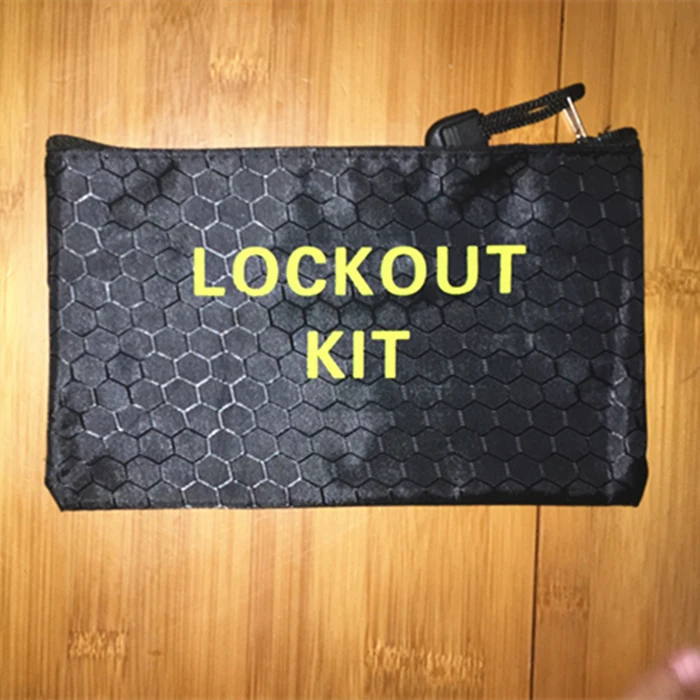 5pcs/lot  lockout kit bag, tool bag , Multi-Purpose zip bag 20*12.5cm