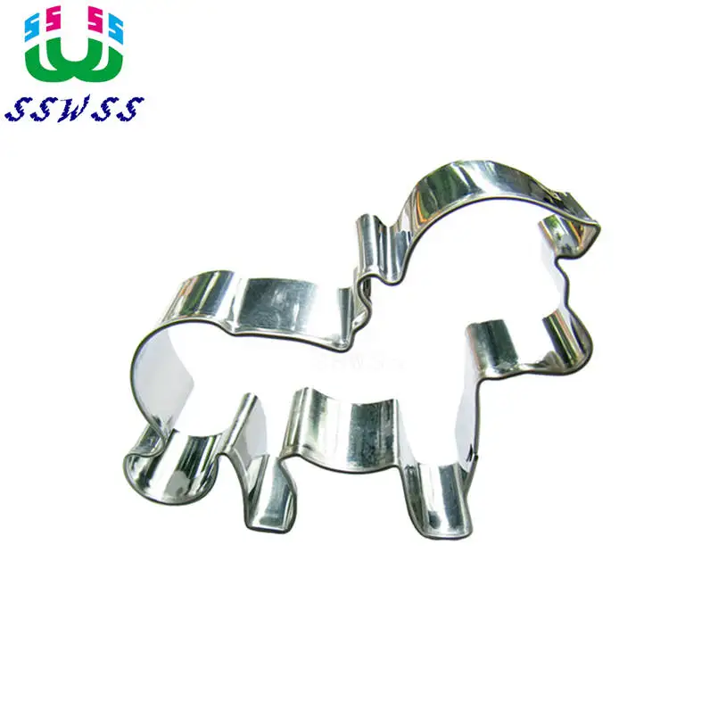 Handsome Little White Horse,Cake Decorating Fondant Cookie Cutters Tools,Animal Cake Cookie Biscuit Baking Molds Stainless steel