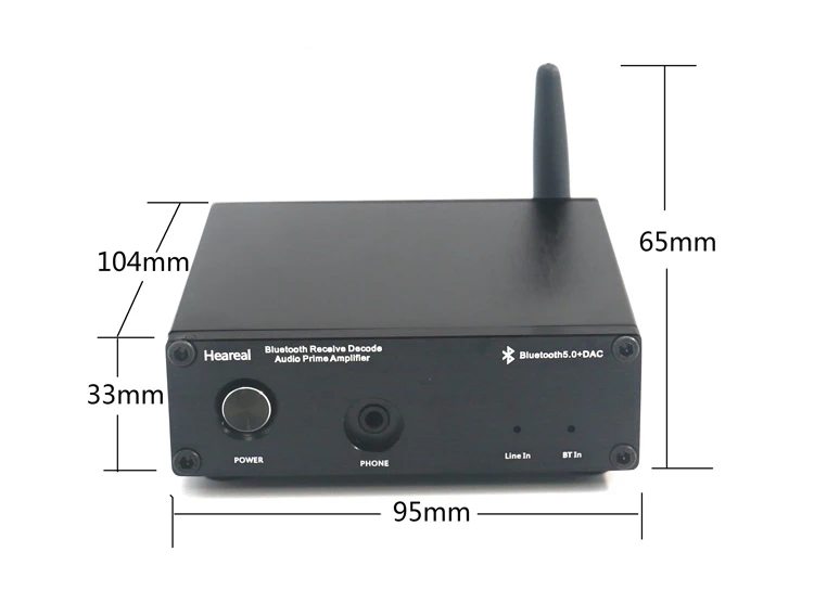 For Audio Amplifier Lossless QCC3003 Bluetooth 5.0 Receiver ESS9023 DAC Decoder AD823 Preamplifier amplifier