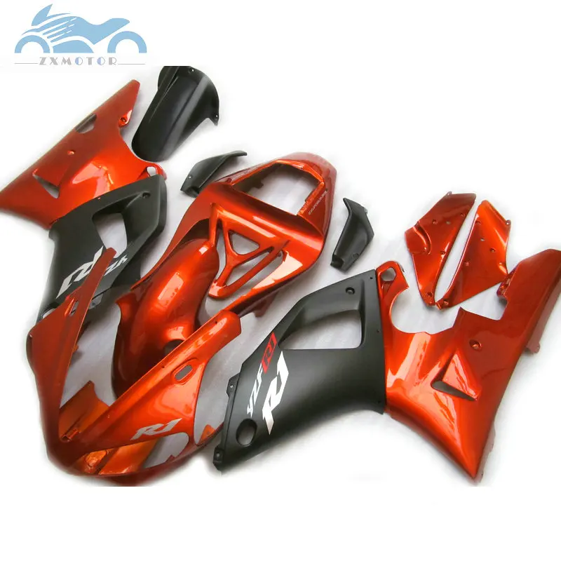 Free Custom your motorcycle fairings Kit Fit for YAMAHA 2000 2001 YZFR1 YZF R1 00 01 aftermarket full fairing red golden parts