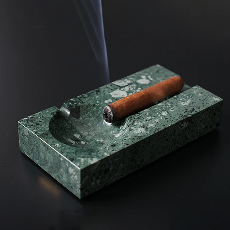 Concrete double slot ashtray silica gel mold cement cigar ashtray mould