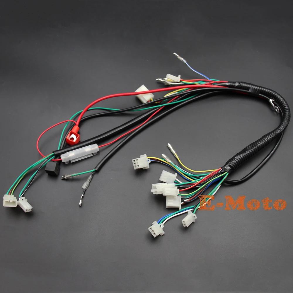 50cc 70cc 90cc 110cc 125cc CDI Wire Harness STATOR Assembly Wiring Set ATV Electric Quad Pit Bike Go Kart new E-Moto