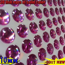 2021new artificial 3d fishing lure eyes  quantity:800pcs/lot  solid color: pink