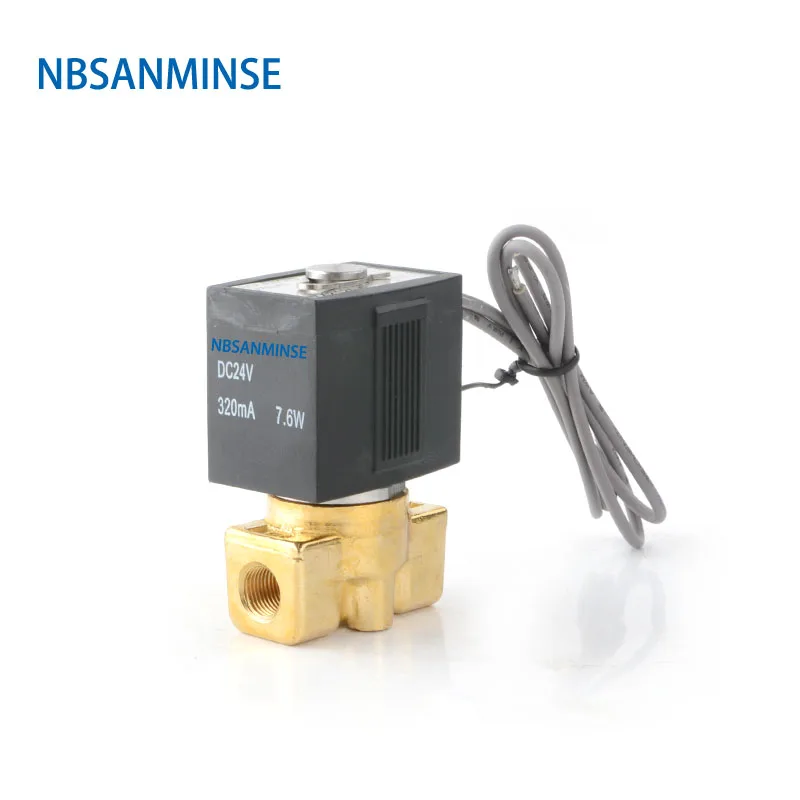 Imagem -03 - Nbsanminse Vx2120 g1 Bronze Válvula Solenóide Maneira Posição ar Vapor Válvula de Água Normal Fechar tipo Smc