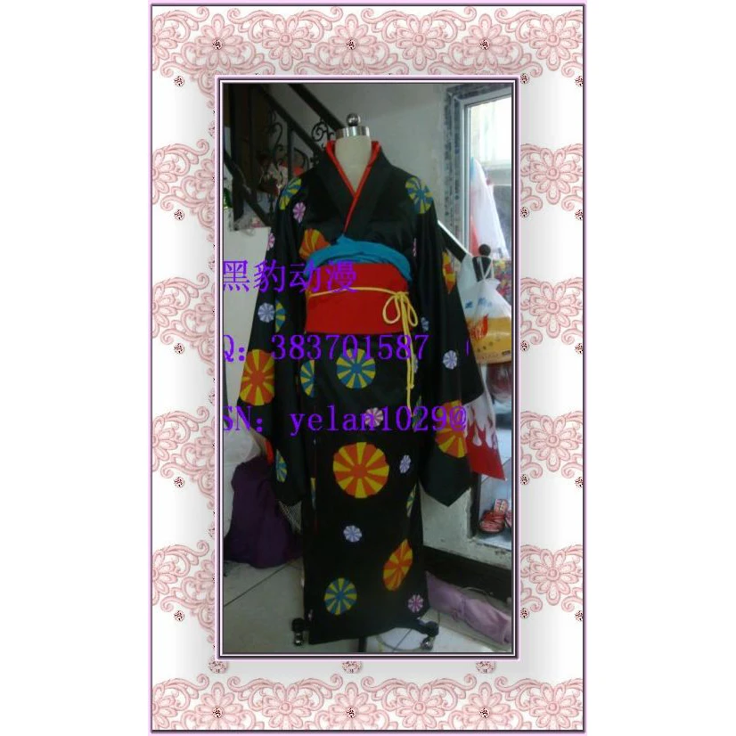 Hell Girl Jigoku Shoujo Youkai Ai Enma Season 1 Ver. Kimono Dress Outfit Clothing Anime Cosplay Costume H020