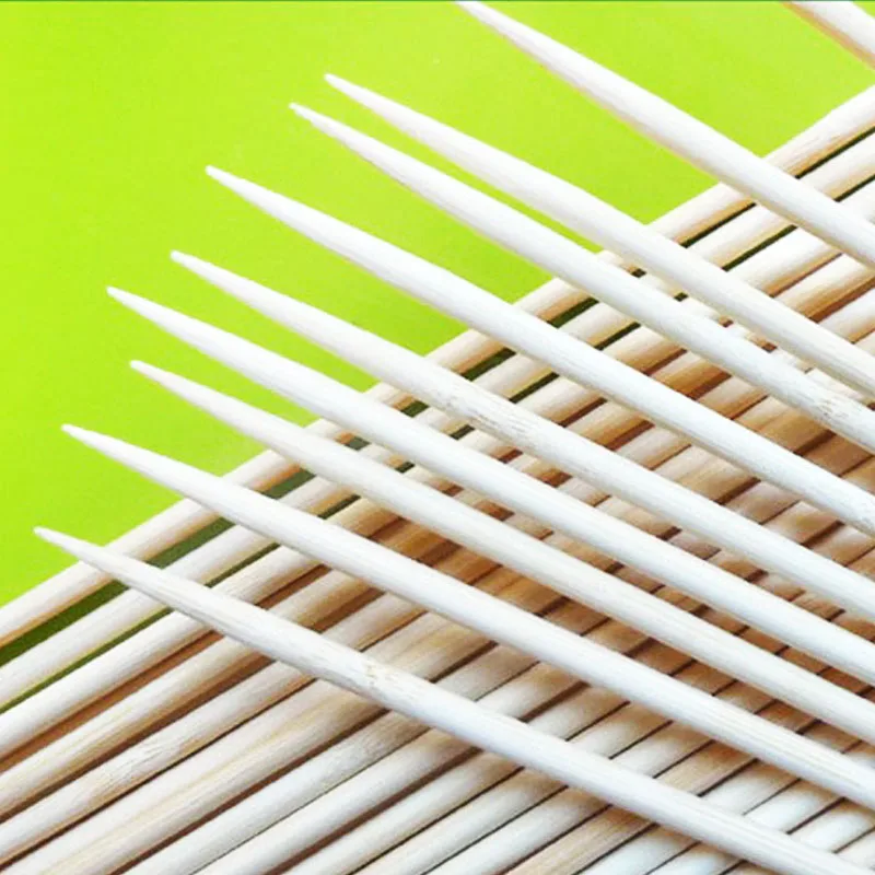 

50cm x 6mm 100pcs Long Bamboo Skewers High Quality Tornado Potato Bamboo Skewers Spiral Potato Skewer Strong Natural Wood Skewer