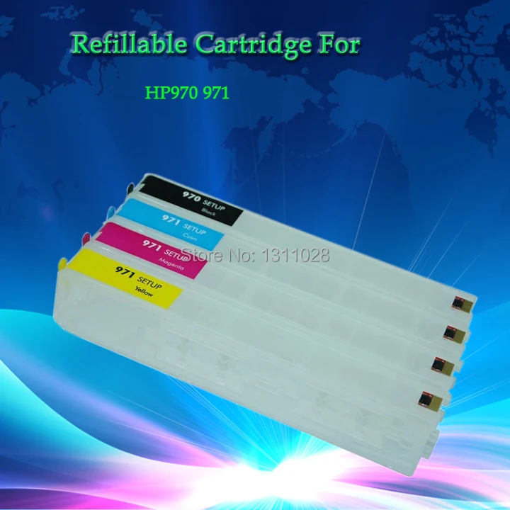 H980 Empty Refillable cartridge with chip for HP980 suitable for  Officejet Enterprise Color X585dn X585f X585z X555dn X555xh