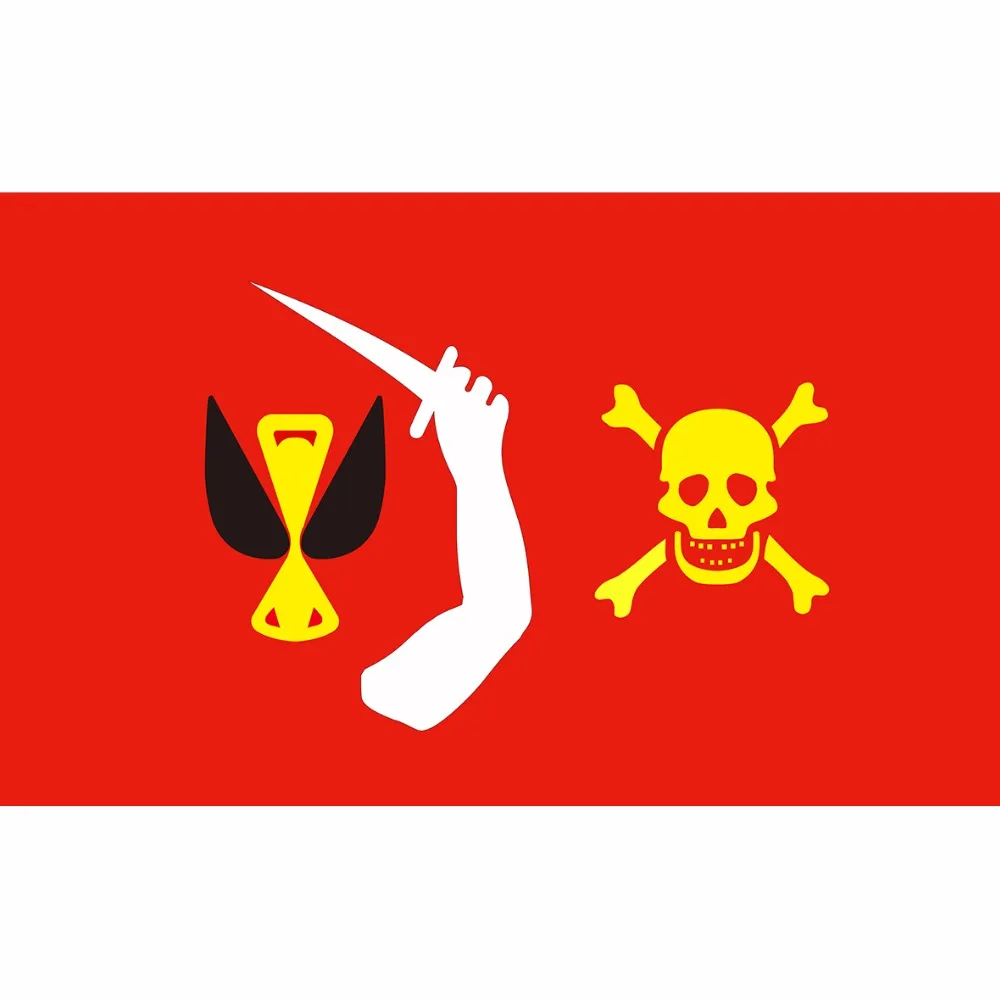 Custom Christopher Moody flag 90X150CM with two grommet custom Pirate brand logo banner