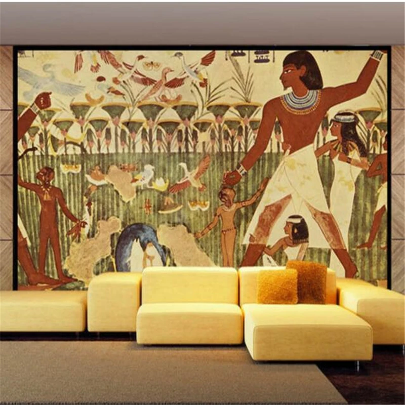 

wellyu papel de parede para quarto Custom wallpaper Fine fresco Decorative painting of ancient Egypt photo wallpaper