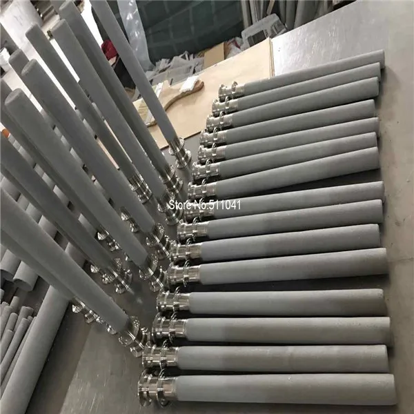 Filtros sinterizados de aço com forma cilíndrica, od32mm, id 26mm, comprimento 300mm, precisão de filtragem 2um e 5um, frete grátis