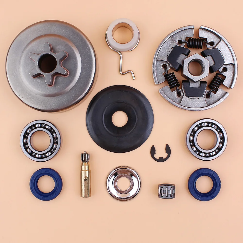 Kit ingranaggi a vite senza fine della pompa dell'olio del cuscinetto a tamburo della frizione per STIHL 017 018 MS170 MS180 MS 170 180 seghe a catena per motoseghe a Gas 3/8 6T