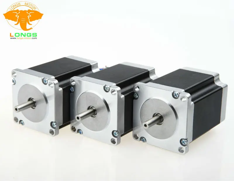 EU Free Ship Stepper Motor 3pcs Nema 23 270 oz.in=1.9NM single shaft 3A 23HS8430 CNC router kit