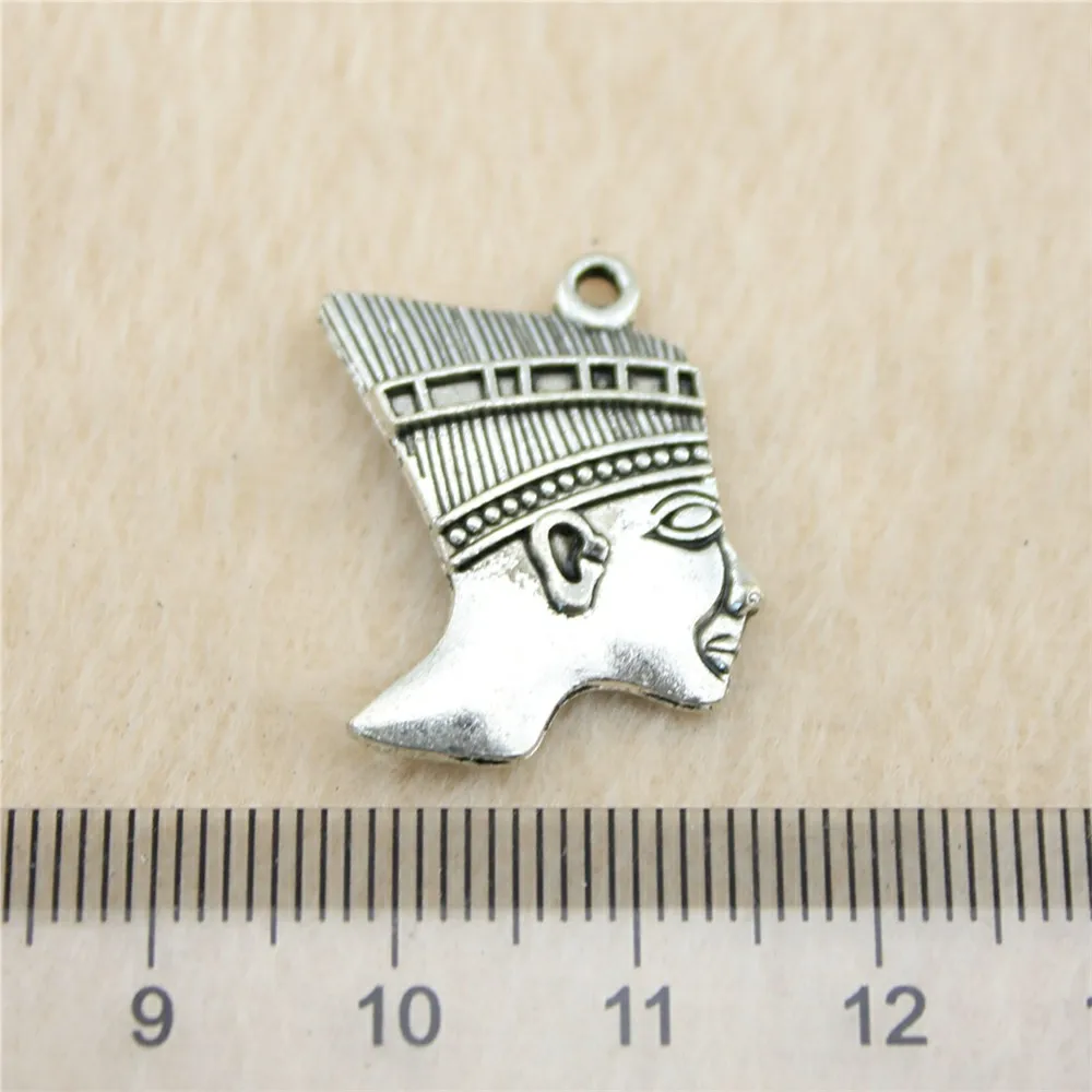 44pcs/lot 24*20mm ancient silver Egypt Pharaoh charm Pendants DIY jewelry for bracelet necklace earring