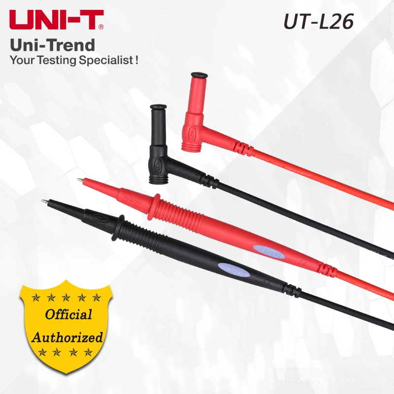 

UNI-T UT-L26 Universal 20A Multimeter Pen; Double insulated wire, detachable nib sheath