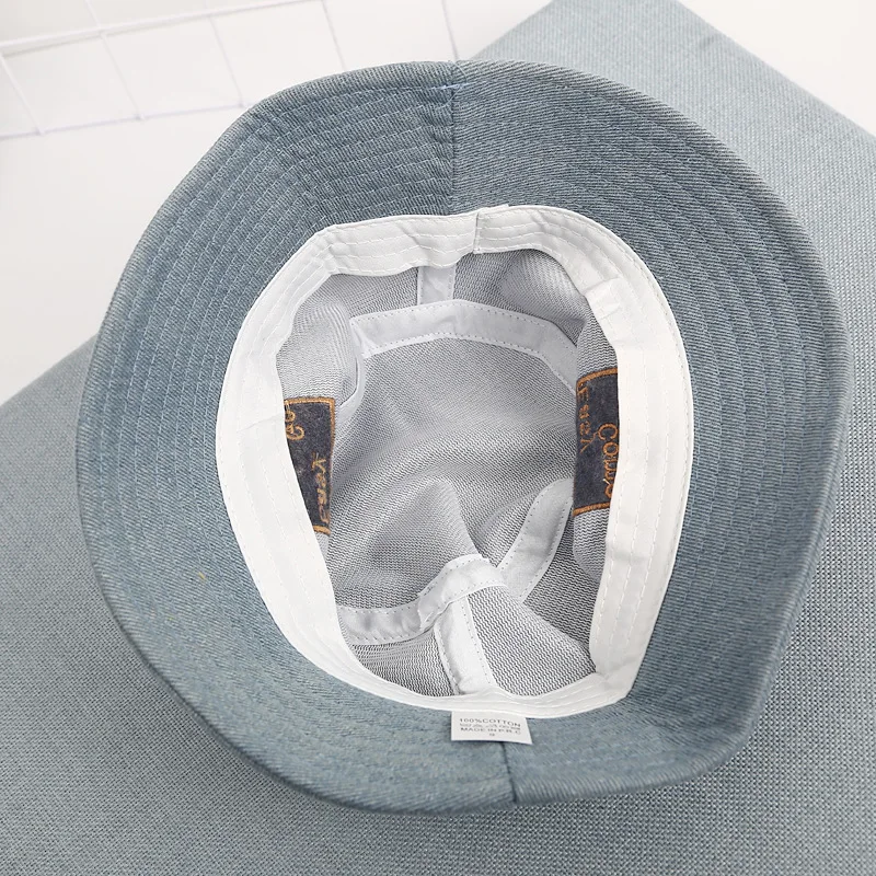 letter embroidery Bucket Hat Fisherman Hat outdoor travel hat Sun Cap Hats for Children boys and girls 109