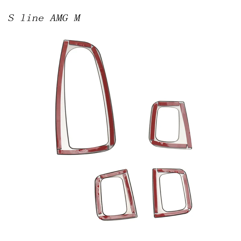 Car styling window lift button switch panel cover Stickers trim For Mercedes Benz C Class W205 GLC X253 Auto Accessories LHD RHD