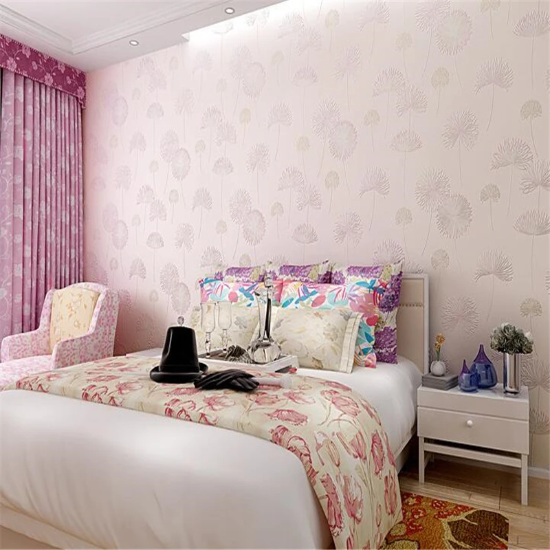 

beibehang papel de parede 3d non woven coining dandelion sitting room the bedroom of children room wallpaper TV setting wall