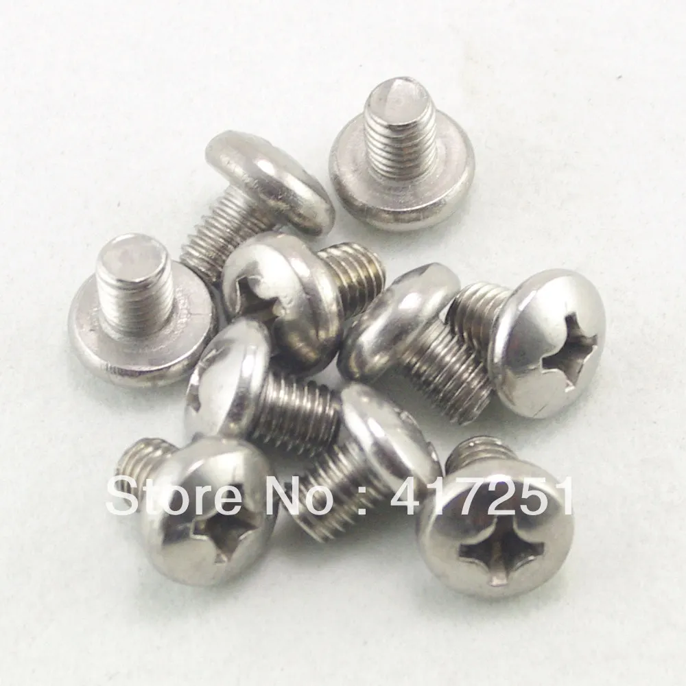 

Lot50 Metric M8*16mm Stainless steel Cross Recessed Pan Head Screws