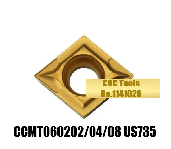 

CCMT060202 US735/CCMT060204 US735/CCMT060208 US735,original CCMT 0602 02/04/08 insert carbide for turning tool holder