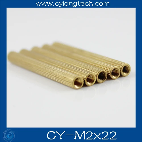 Free shipping M2*22mm cctv camera isolation column 100pcs/lot Monitoring Copper Cylinder Round Screw. CY-M2*22mm