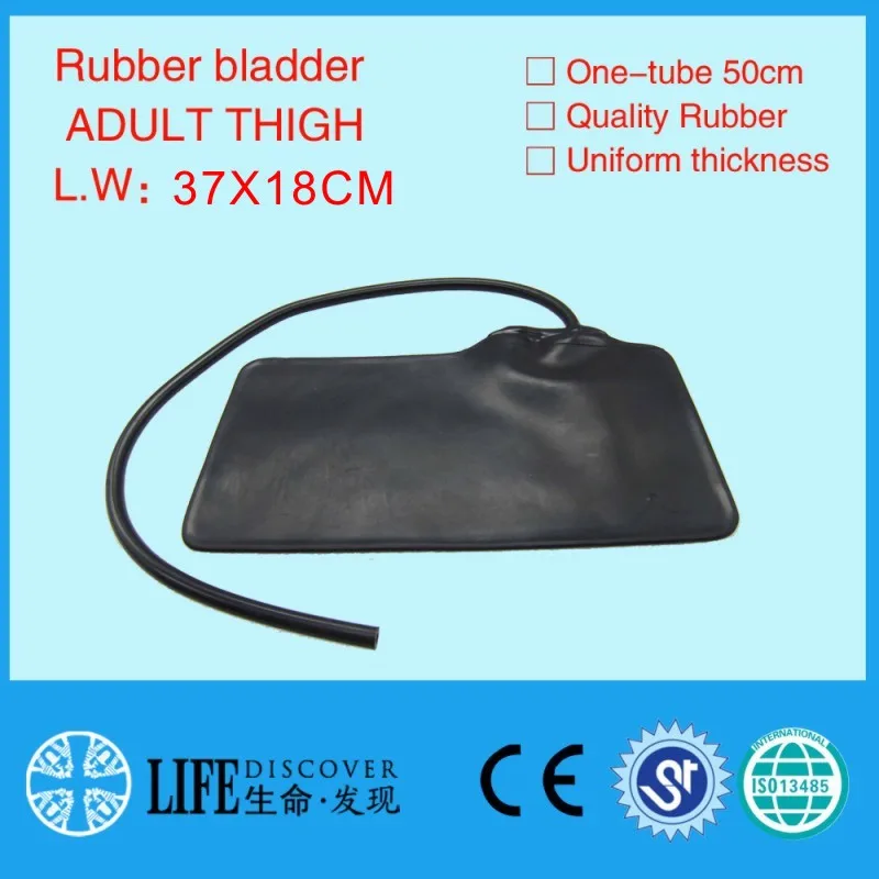 

Black Rubber BP cuff bladder for adult thigh size 37*18cm with 50cm length