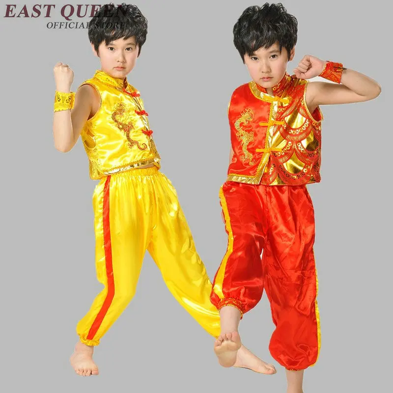 

National costumes for boys kung fu suit for kids chinese folk dance chinese folk dance costume NN0573 H