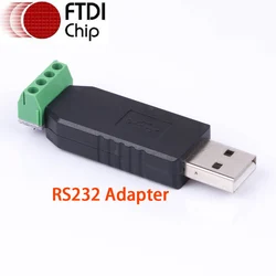 USB 2.0 RS 232 RS232 Converter Adapter Cable 4 Pin Serial Port FTDI Chip TX RX GND VCC 5V Module Support Win10/8/Vista/Android