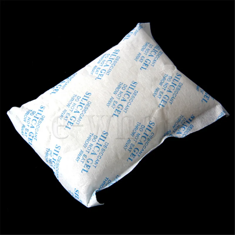 50g/100g Gram Silica Gel Packets Dehumidifier Meets FDA Food Packaging Non-Toxic Silicone Desiccant Moisture Damp Absorber