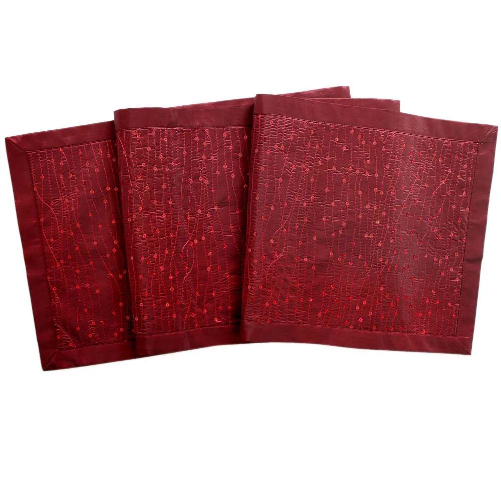 Free Shipping New Design Sparkle Burgundy Table Runner Bling Bling Runner