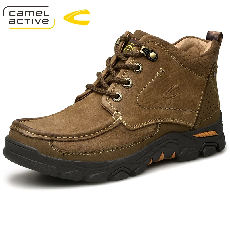 

Camel Active New Winter Men Shoes Fashion Brand Men Boots Adult Outdoors Snow Boots Genuine Leather Ankle Boots