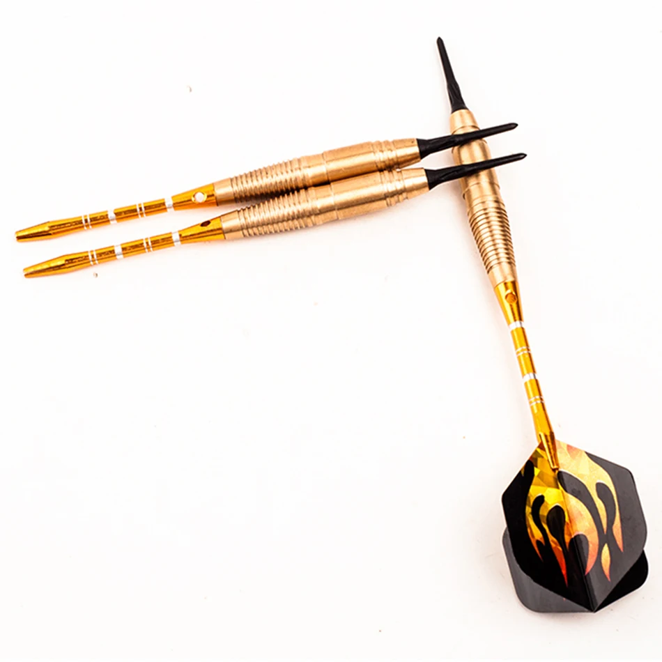 3 pz/set freccette professionali 20g acciaio, rame, punta per freccette in alluminio Set di voli Dardos con punta morbida in plastica