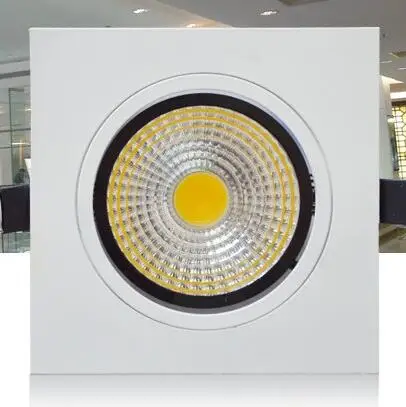 Dimmable 5W/7W/9W/12W LED downlight Square LED panel ceiling recessed lamp/ pannel light bulb for bedroom luminaire