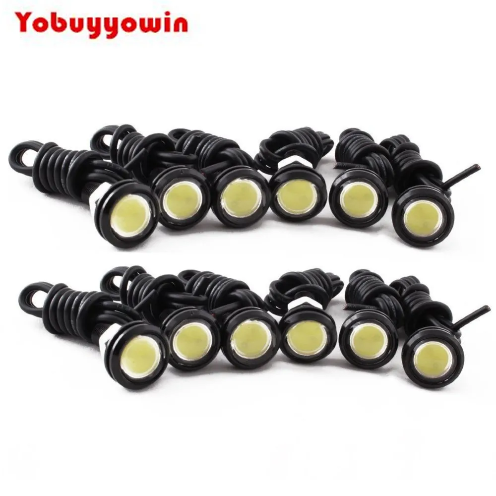 High Power White 9w LED Eagle Eye Bumper DRL Fog Light Motorcycle Light Daytime Running DRL Tail Backup Light Car Motor