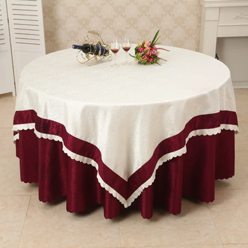 2018 new arrival polyester table cloth for wedding party banquet decoration floral printing patchwork table covers table linen